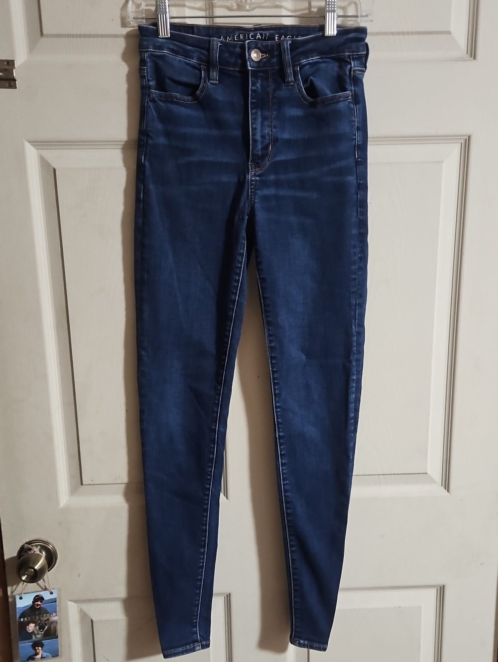 AMERICAN EAGLE SUPER HI-RISE JEGGING: GREAT CONDITION: SIZE 4 LONG